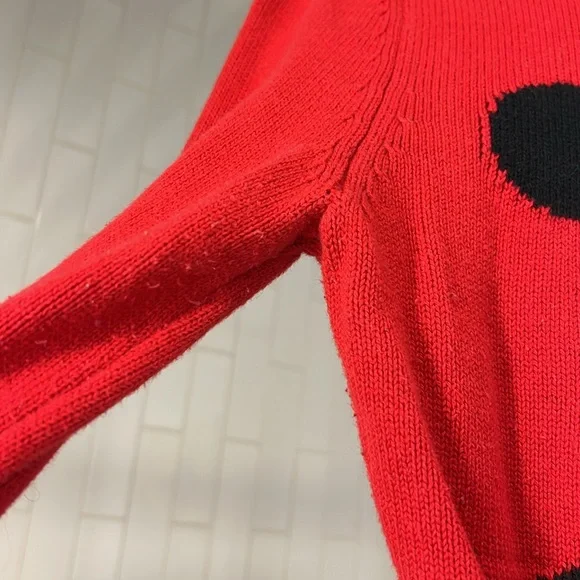 Forever 21 x Disney “Mickey & Co.” Cropped Red Sweater (size S) - Picture 5 of 8